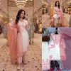 Designer Roman Glass Embroidered Palazzo Suit with Dupatta