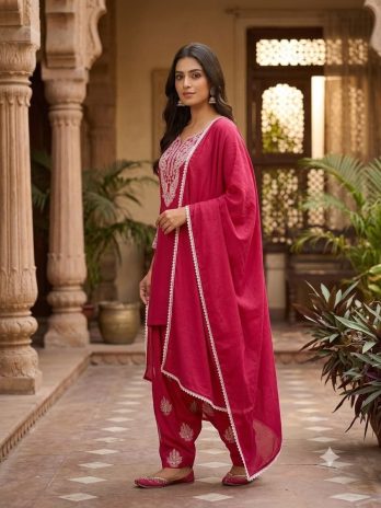 Royal Pink Farsi Suit