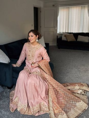 Blush Pink Sharara Suit